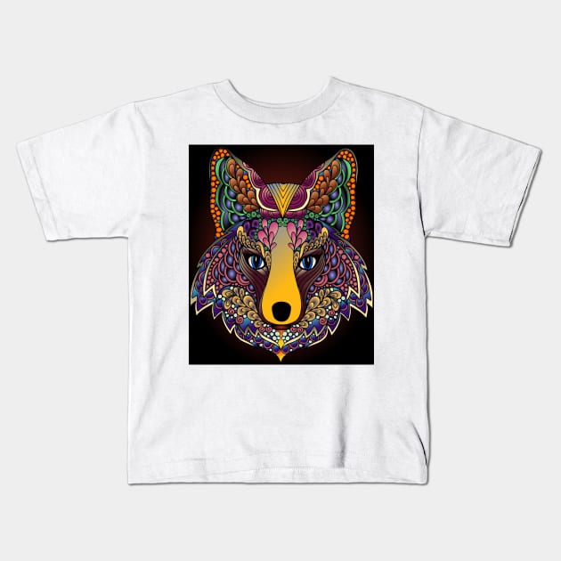 Animal Faces 13 (Style:7) Kids T-Shirt by luminousstore
